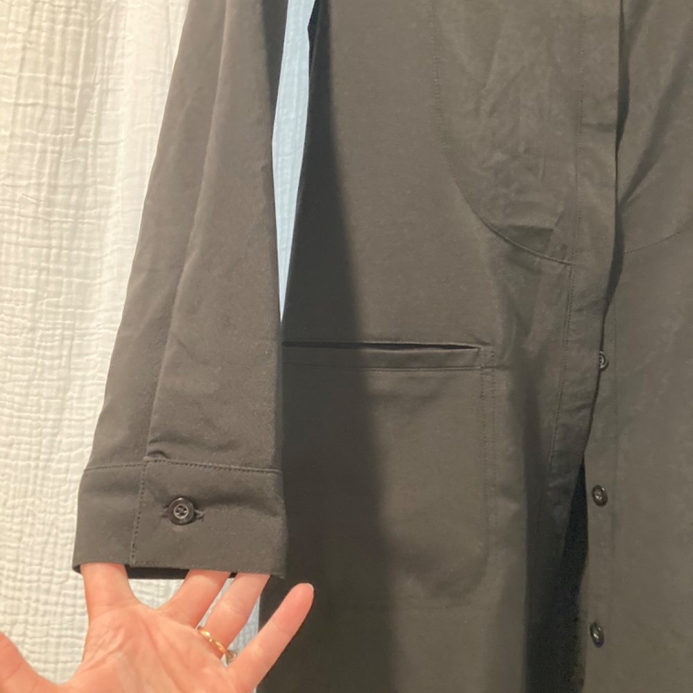 Cherokee Infinity Uniform Scrub Button Up Black D… - image 2